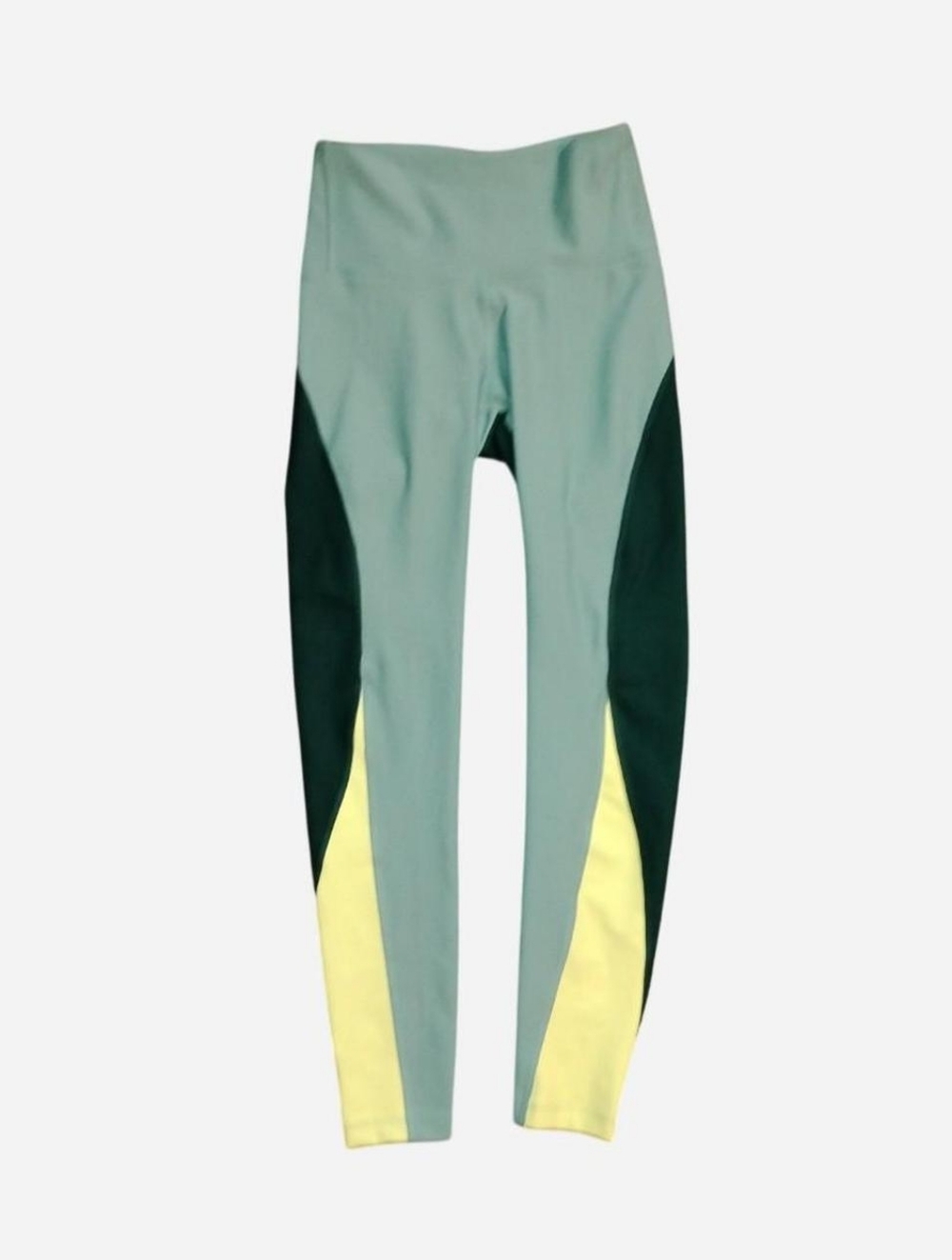 Old Navy PowerSoft High-Rise Leggings XS - Green & Neon Colorblock